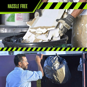 ถุงขยะ HDPE สีดำ ขนาด 65 แกลลอน รุ่น TH GB-015 หนา 1.5 มิล สำหรับโรงแรม ร้านอาหาร สวนสาธารณะ คุณภาพสูง แข็งแรงพิเศษ ปิดผนึกด้วยความร้อน - Product Image 6