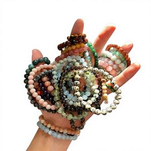 Bracelets en pierres de guérison, bracelets en pierres assorties pour l'équilibre émotionnel et la protection spirituelle - Product Image 1