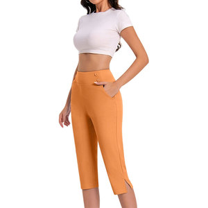 Nuevo Diseño, Pantalones Capri para Mujer, Logotipo Personalizado, MOQ Bajo, Precio al por Mayor - Product Image 3