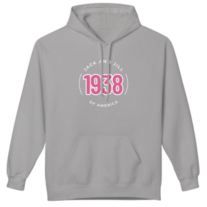 Sweat-shirt à capuche gris avec motif rose, broderie circulaire, en polaire, à manches longues, unisexe, décontracté, vêtements d'hiver tendance - Product Image 1