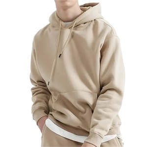 Sweat-shirts à capuche en polaire pour hommes, respirants et à séchage rapide, avec impression numérique, logo uni sur le devant, teinture unie, pour l'hiver – Vente chaude - Product Image 3