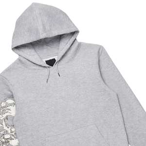 Conjunto Deportivo Gris con Capucha para Hombre, con Bordado de Dragón, Mangas Largas, Bolsillos Laterales, Ropa Urbana para Otoño, 100% Algodón - Product Image 5