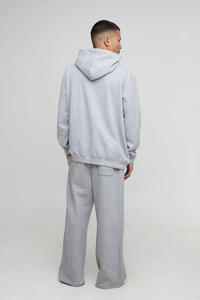 Sweat à capuche de luxe pour homme, personnalisé avec motif en relief, 100 % coton molletonné, coupe classique, taille XL, vêtement d'hiver coupe-vent et respirant, uni - Product Image 5