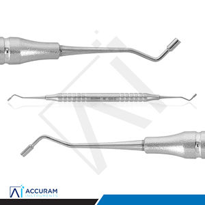 Accuram Dental Compósito Amalgamado, Instrumento Manual de Acero Inoxidable de Doble Punta para Obturaciones Restauradoras, Clase I CE - Product Image 2