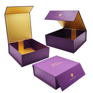 OEM Custom <b>Black</b> Magnetic Closure Folding Shoe Packaging <b>Box</b> Luxury Paper Gift <b>Box</b> - Product Image 1