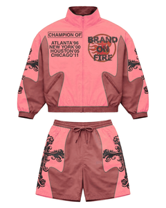 Custom High Quality Solid Lightweight <b>Knitted</b> Windbreaker Nylon Men's Summer Sport Custom Print Breathable Windbreaker <b>Set</b> - Product Image 4