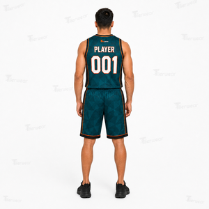 Uniforme de Baloncesto Unisex Premium para el Día del Partido, Ligero, Transpirable, Sublimado, de Poliéster de Alto Rendimiento, Sin Mangas - Product Image 4