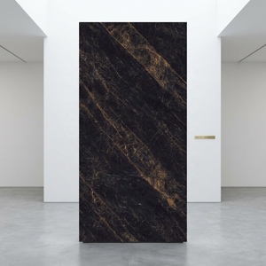Thunder Black 160x320cm Carrelage mural en pierre frittée 12mm brillant pour salle à manger et extérieur - Product Image 4