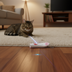 Souris lumineuse LED en plastique de 11 cm avec pointeur laser, jouet interactif pour animaux de compagnie - Product Image 3