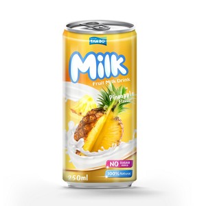 Canned Juice Milk 250ml Strawberry Banana Pineapple Cherry Apple OEM Dairy Free <b>Beverage</b> Manufacturer - Product Image 4
