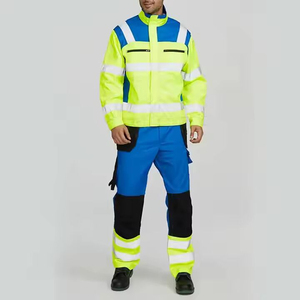 long sleeve reflective safety <b>overall</b> work suits feature uniforms coverall Anti-Static Anti-flame <b>Waterproof</b> Welded safety ove - Product Image 4