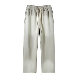 Pantalon de survêtement plissé ample en jersey de polyester pour homme - Product Image 3