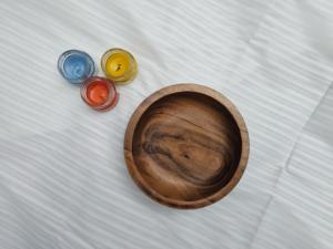 Cuencos de madera hechos a mano al por mayor para velas |   Recipientes para Velas de Madera Natural OEM - Product Image 2