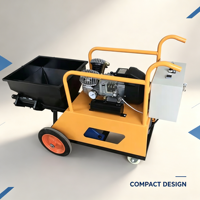 Machines à projeter du mortier robustes avec mélangeur intégré pour les grands projets de construction
