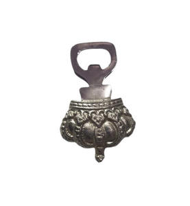 Vintage Brass Embossed Handcrafted Crown Shape Bottle Opener <b>Engraved</b> Royal Design Decorative Metal Bar <b>Tool</b> - Product Image 1