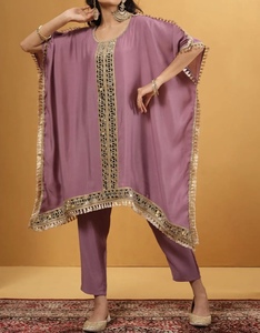 Beautiful New Dubai <b>Kaftan</b> Traditional Islamic Women's Saudi Arabian Abaya Spring Autumn Polyester Breathable Midi Length Muslim - Product Image 3
