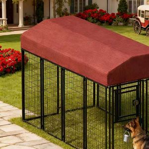 Gabbia per Animali Domestici in Rete Metallica Nera a 12 Pezzi con Porta Singola per le Esigenze di Esercizio del Tuo Animale - Product Image 3