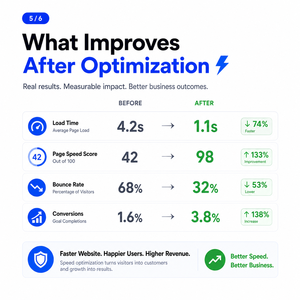 Optimización de la Velocidad del Sitio Web para Sitios Web Empresariales para Mejorar la Experiencia de Usuario, la Confianza en la Búsqueda y el Rendimiento Preparado para IA, Crecimiento en Línea - Product Image 5