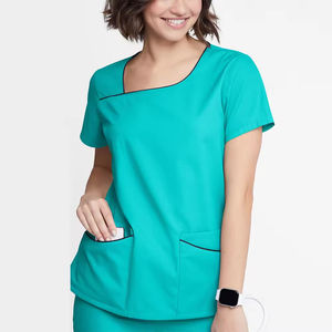 Uniformes de travail en toile anti-rides, logo personnalisé, séchage rapide, respirants, chemises de travail pour infirmières et dentistes, usage hospitalier, unisexe - Product Image 2
