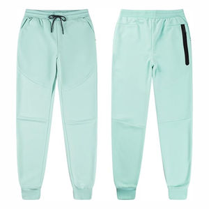 Conjunto Deportivo Oversize para Hombre con Logotipo Personalizado y Parche Bordado Desgastado, Pantalones Deportivos Acampanados y Sudadera con Capucha con Efecto Deslavado al Sol y Lavado Ácido - Product Image 3