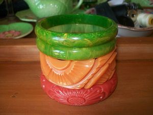 Pulseras Clásicas de Resina Epoxi para Mujer H CRAFT, Joyería de Resina, Juego de Pulseras de Resina, Diseño Colorido para Amantes de la Moda, Personalizadas para Fiestas - Product Image 2