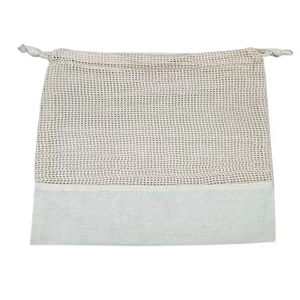 Sac fourre-tout en coton biologique personnalisé avec logo, en maille, pour courses, écologique, réutilisable, en toile, avec poignées, modèle Pinnacle Bharat, taille moyenne - Product Image 3