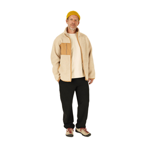 Veste polaire homme d'extérieur 330 GSM anti-boulochage chaude respirante entièrement zippée col montant randonnée trekking décontractée OEM personnalisable - Product Image 3