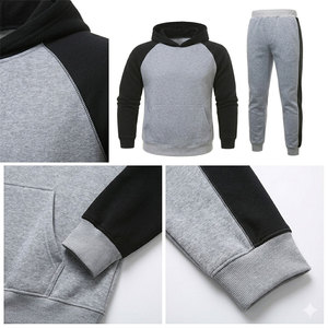 Conjunto Deportivo Versátil y Económico para Hombre, Chaqueta con Capucha Estilo Vintage y Pantalones Deportivos Ajustados y Cómodos, Ideal para Hacer Ejercicio - Product Image 6