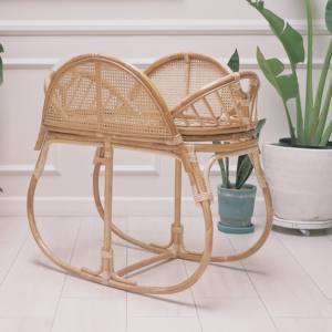 Cuna mecedora para bebés, muebles de guardería, excelente calidad, cunas mecedoras de ratán natural - Product Image 5