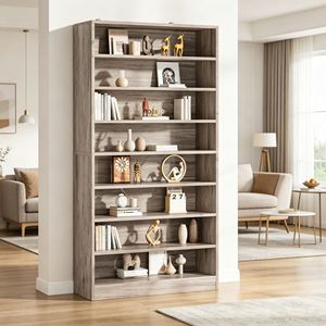 Libreria Girevole in Legno dal Design Minimalista per Camera da Letto, Salvaspazio e Antiscivolo, Modello Studio - Product Image 5