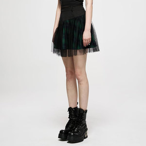 2026 High Sell Women's Gothic Skirts <b>Mini</b> Plaid Skirt High Waist A-Line Party Custom Handmade Oem Odm - Product Image 4