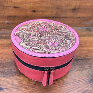 Boîte de rangement élégante pour cosmétiques de maquillage Boîte de maquillage artisanale en cuir usiné à la main, boîte d'organisation de salle de bain vanité Offre Spéciale nouveau design - Product Image 2