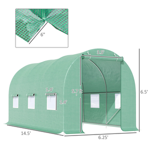 Serre portable en <span class=keywords><strong>tube</strong></span> d'acier galvanisé thermolaqué, facilement assemblable, mini <span class=keywords><strong>tunnel</strong></span> de culture <span class=keywords><strong>pour</strong></span> légumes - Product Image 2