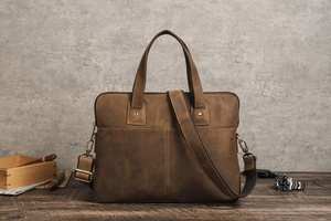 Bolsos de mensajero para portátil de cuero genuino, impermeables, resistentes, de diseño único y más vendidos, con MOQ bajo para uso diario. - Product Image 4