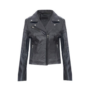 Chaqueta de Cuero para Mujer, Corte Entallado, Acabado Elegante, Textura Suave y Costuras de Alta Calidad, Proveedor de Chaquetas OEM de Pakistán - Product Image 3