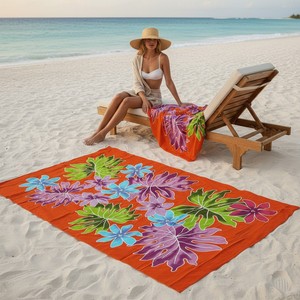 Pareo de Playa de Algodón Hecho a Mano para Mujer, Ligero y Suave, Falda Envolvente, Traje de Baño de Verano, Ropa de Resort Boho, Logotipo Personalizado, Venta al Por Mayor - Product Image 1