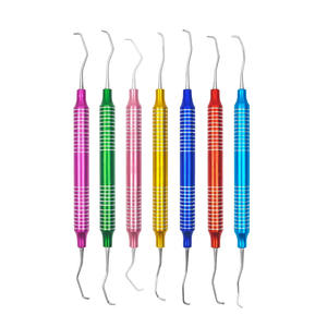 Kit de sculpture composite réparateur 7 pièces, manuel, avec embouts de précision à double extrémité, revêtement poli anti-reflet, certifié CE, dentaire - Product Image 3