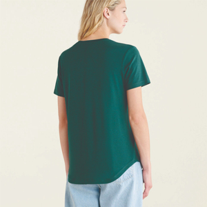 T-shirts personnalisés pour femmes, vente en gros, t-shirts roses unis, 100% polyester, fabricant de t-shirts vierges pour femmes - Product Image 4