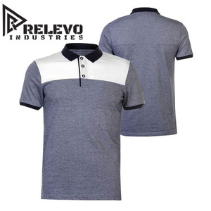 RELEVO INDUSTRIES Casual Solid Color <b>Golf</b> for Shirt 100% Cotton Canvas 220g Anti-Pilling Breathable Quick Dry Short Sleeve - Product Image 1