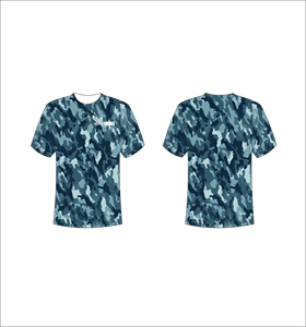 เสื้อยืดแขนสั้นลายพรางผู้ชาย คอกลม ทรงปกติ แห้งเร็ว สวมใส่สบาย พิมพ์ลายแบบซับลิเมชั่น โพลีเอสเตอร์ 100% - Product Image 1