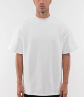 Nouveauté : T-shirt homme en coton lourd, impression logo personnalisée, style streetwear américain, coupe oversize