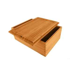 Wooden Storage <b>Box</b> with Transparent Lid Grid Compartments Elegant Organizer for Jewelry Collectibles Craft Supplies <b>Keepsakes</b> - Product Image 5