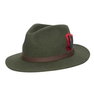 Chapeau de voyage unisexe en cuir pleine fleur, style western délavé, à large bord, pour toutes les saisons - Product Image 4