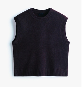 Men's Crew Neck Sleeveless Cotton Knit Sweater <b>Vest</b> Pullover <b>Vest</b> for Autumn Winter High Quality Breathable Custom - Product Image 6