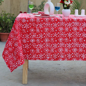 Handblock Printed <b>Tablecloth</b> Green and White Vintage <b>Tablecloth</b> Farmhouse Decor Wedding <b>Tablecloth</b> Custom Size Cotton Tablecover - Product Image 1