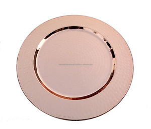 Plato de Servir Clásico de Acero Inoxidable Ecológico Hecho a Mano, Plateado, de 13 Pulgadas, para Hogares, Hoteles, Restaurantes y Fiestas - Product Image 5