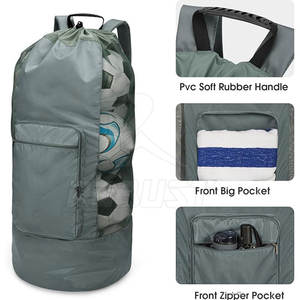 Sac à dos de football, sac à dos de sport multifonctionnel, léger, écologique, avec intérieur spacieux, doublure en polyester, unisexe - Product Image 5