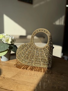 Stylish Heart Shaped Crystal Beaded Handwork Clutch Hotfix Stone Embellishments Hasp Luxury Evening Purse Party Wedding 1L - Product Image 3