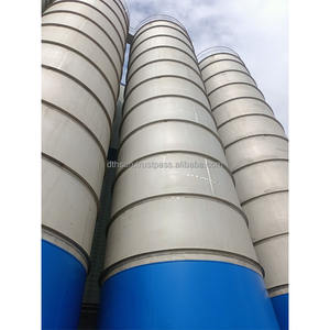 Grande usine concrète automatique mobile de silos de ciment personnalisée de haute qualité avec le matériel en acier de grande capacité - Product Image 1