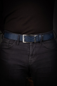Genuine Leather Luxury Custom Belts for Men High Quality Formal <b>Dress</b> Belts with Pin for Buckle Alloy Material OEM Wholesale - Product Image 5